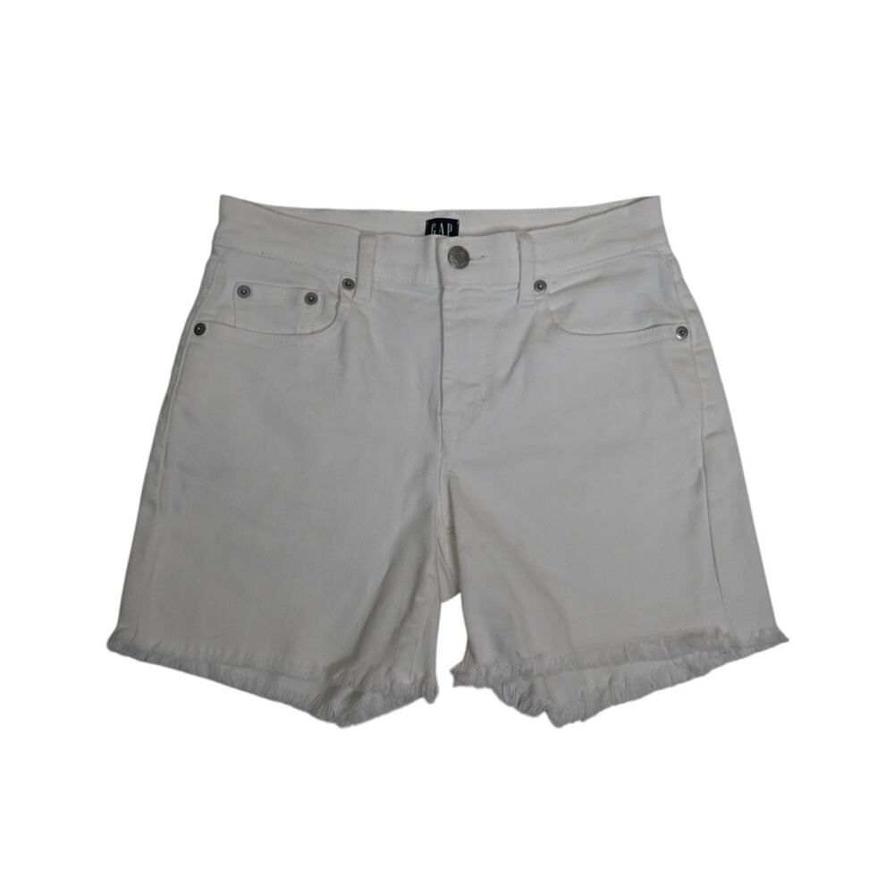 GAP Denim Women's 24R White 5" Denim Jean Shorts